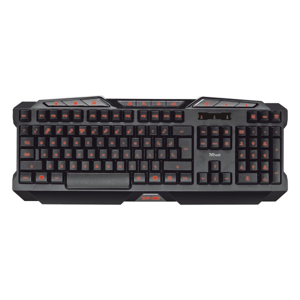 Trust gxt 280 teclado gaming con iluminación led