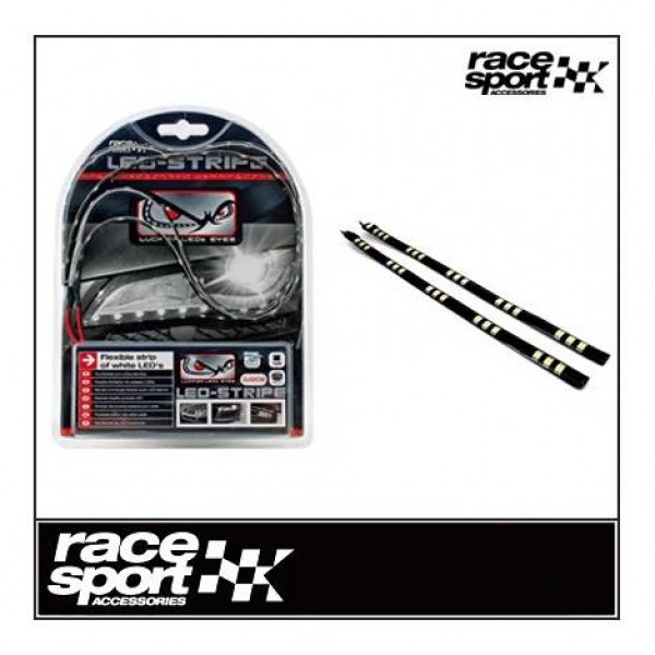 Tira leds "lucifer eyes" 12v 2x50cm. blanco