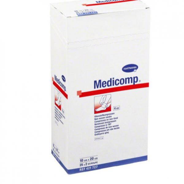 Medicomp Compresas Non-woven 7,5x7,5 Cm 100 Unidades Hartmann