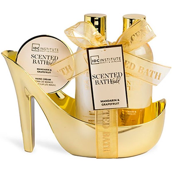 Cesta baño zapato dorado g180 + body 180 ml + cr manos 50 ml